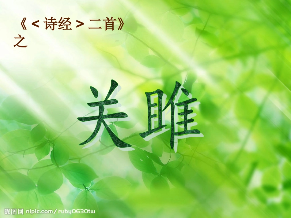 《诗经》二首之《关雎》_第3页