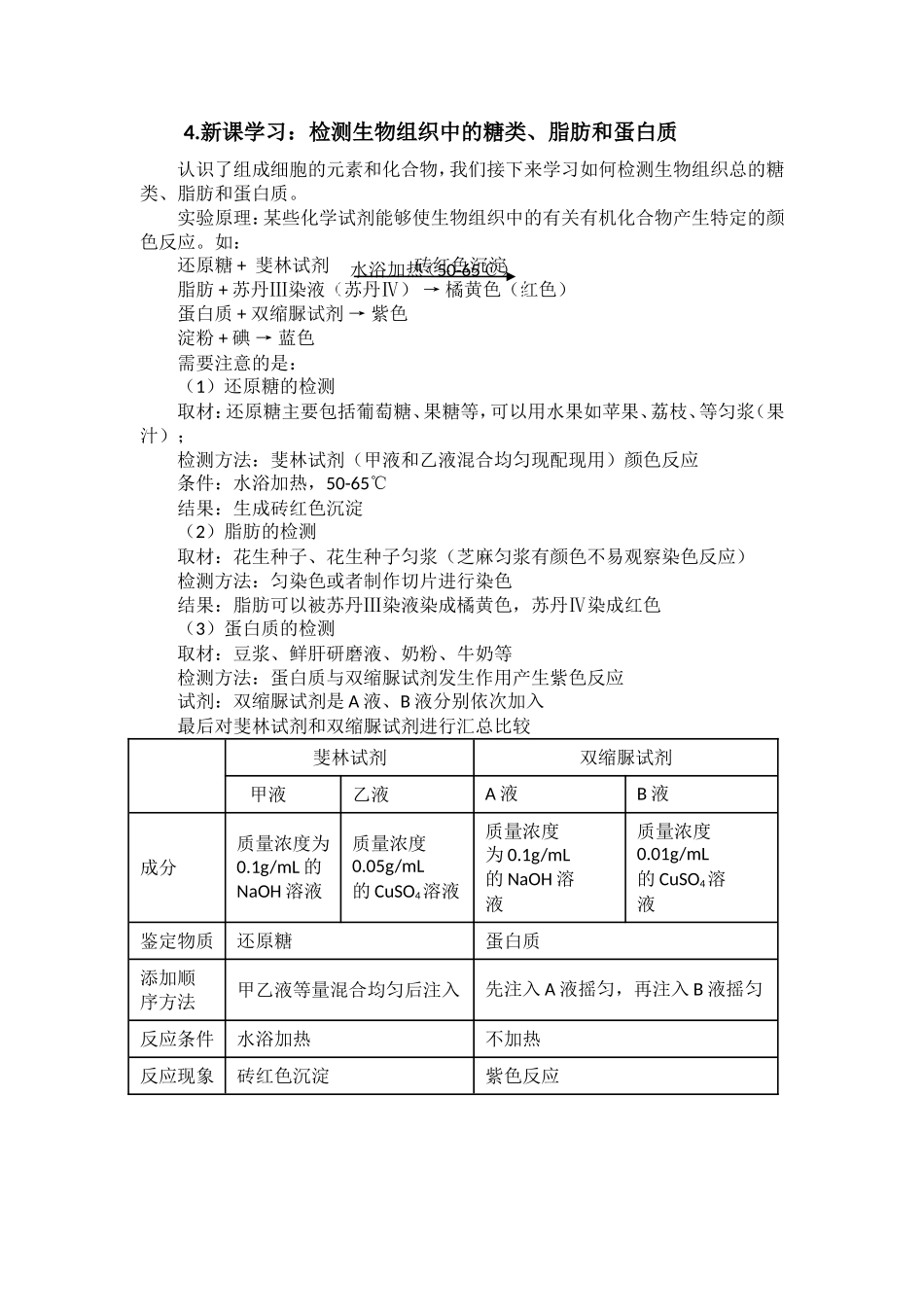 必修12.1细胞中元素及化合物教案_第3页