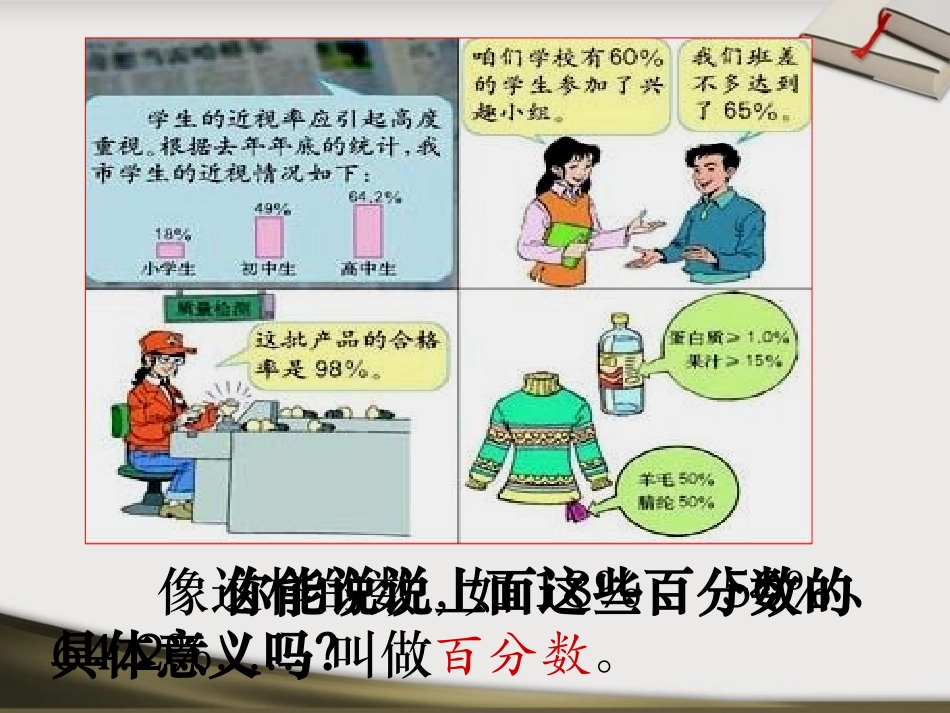 人教新课标六上《百分数的意义和写法》PPT课件2_第2页