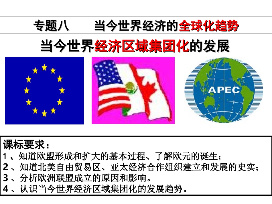 高考一轮复习当今世界经济区域集团化的发展_第2页