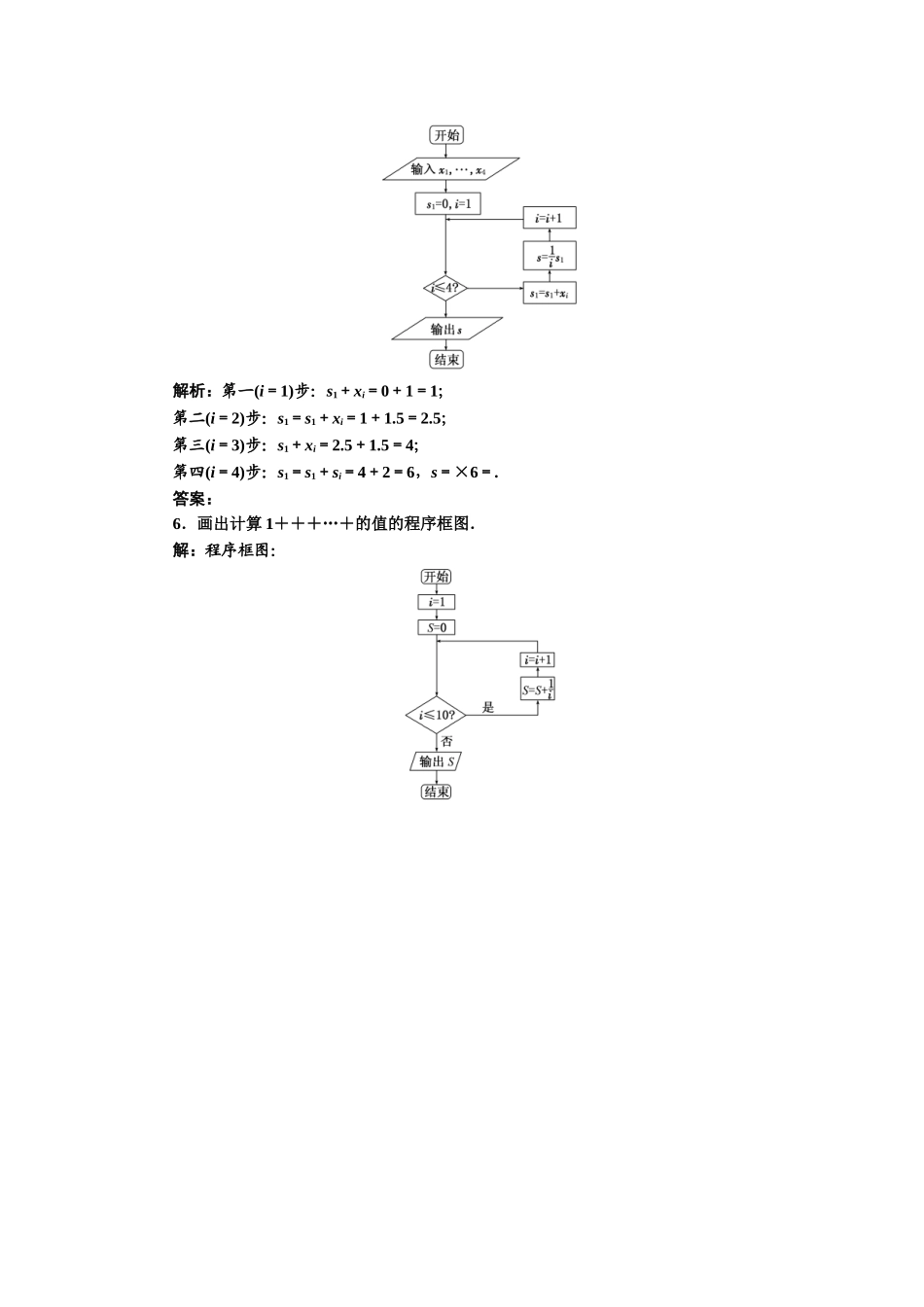 第一章--1.1--1.1.2-第二课时-循环结构的程序框图的算法--创新演练大冲关--课堂强化_第2页
