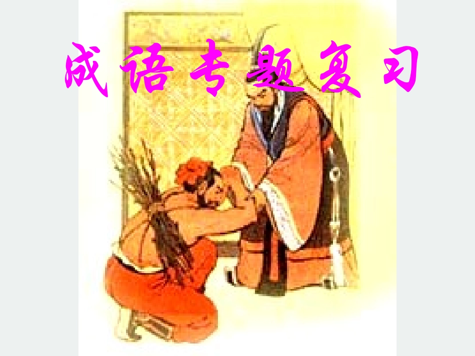 成语专题复习_第1页