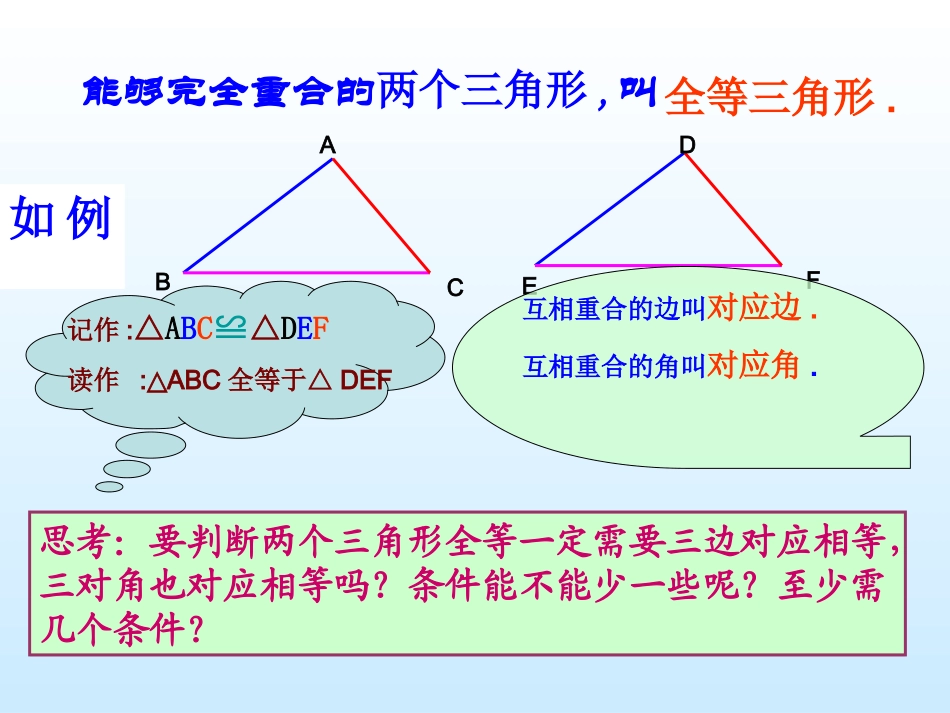 公开课课件三角形全等的判定_第2页