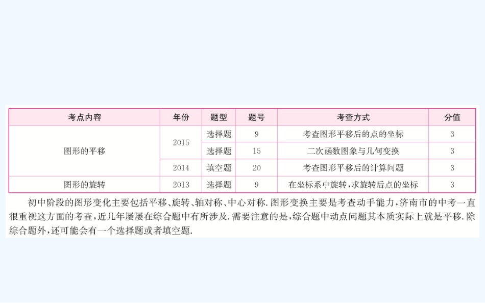 2016中考数学复习-第7章--图形变化7.1_第2页