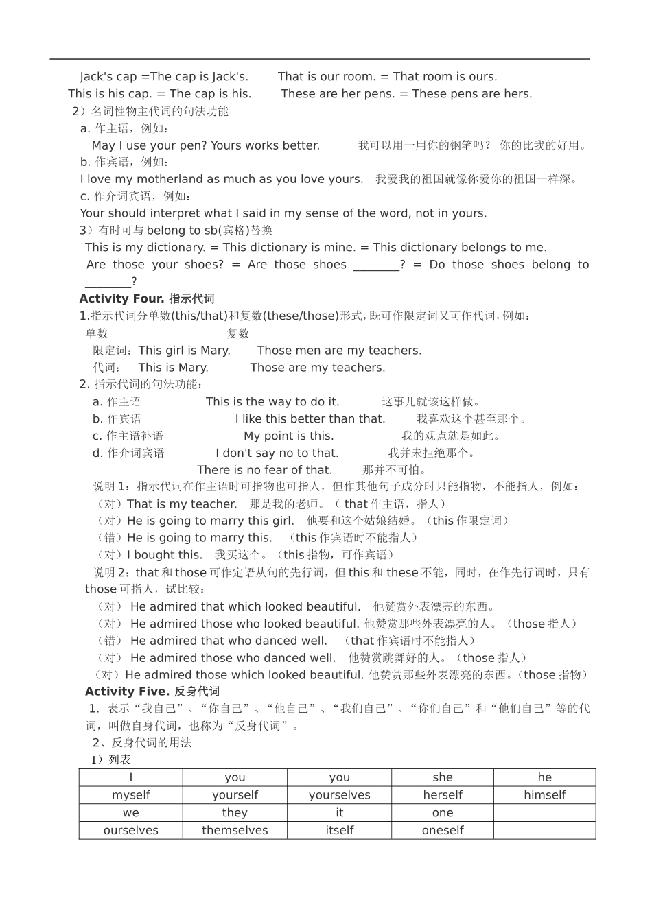 7A代词复习_第2页