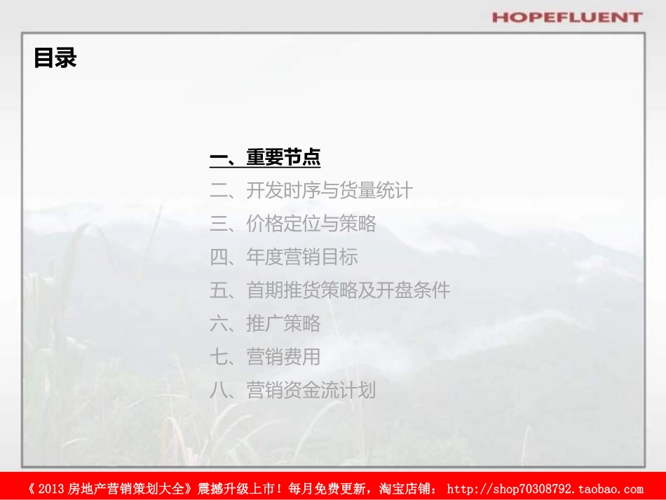 合富辉煌2011年5月富盈地产·阳江比华利山项目2011年营销策略方案_第2页
