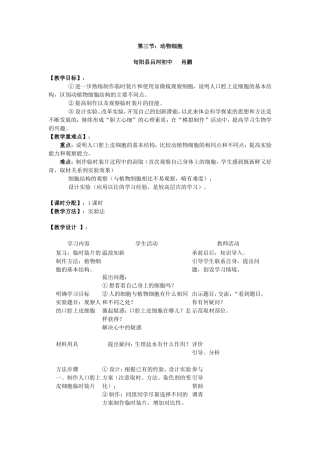 动物细胞教学设计-肖鹏