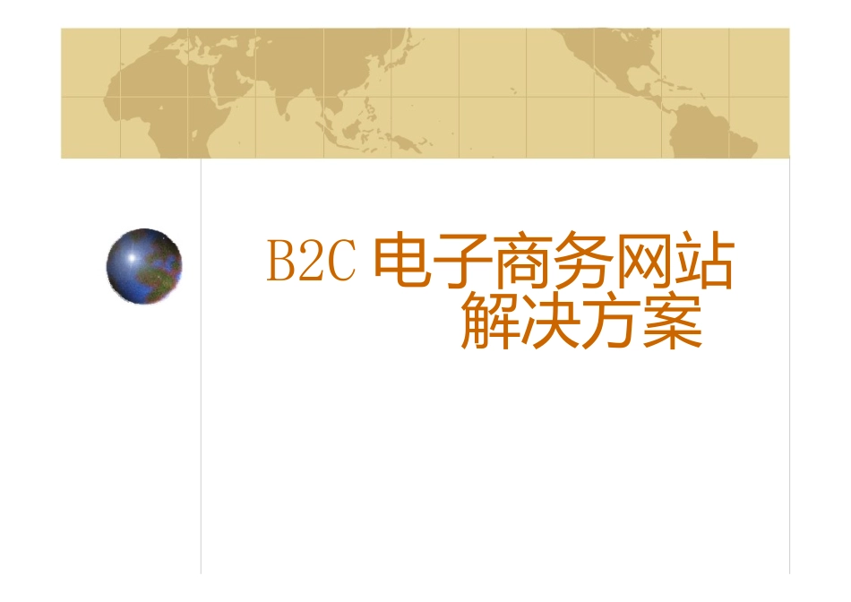 B2C电子商务网站解决方案_第1页