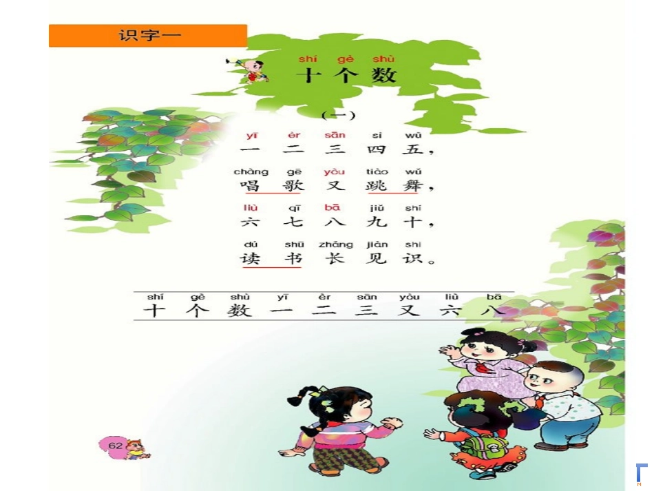 识字一：十个数-西师版-ppt_第2页