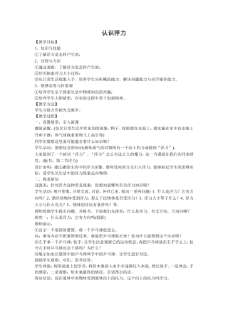 《认识浮力》教案4