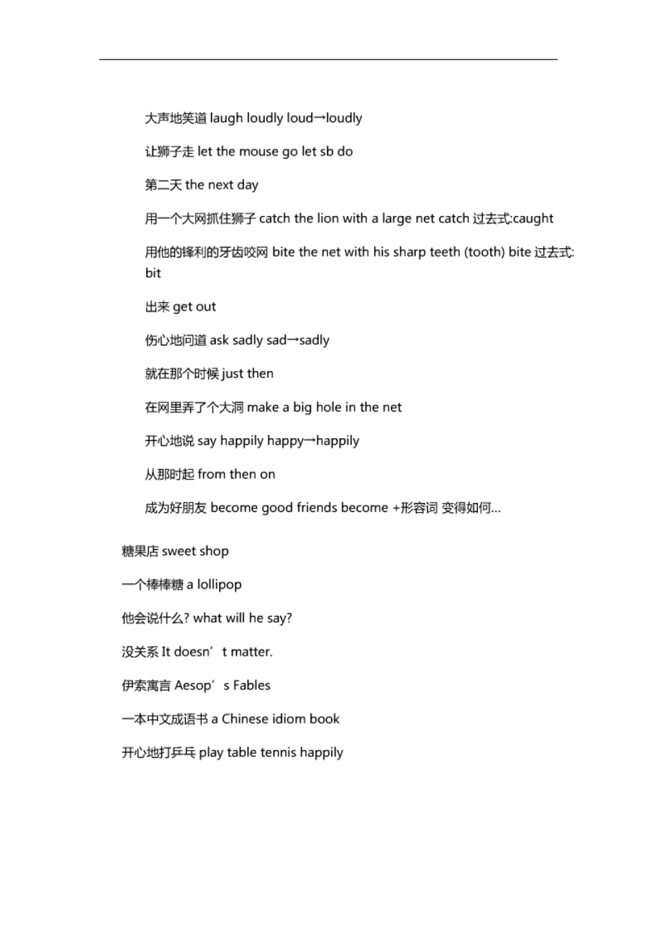 新版译林苏教版小学英语下册各单元知识汇总_第2页