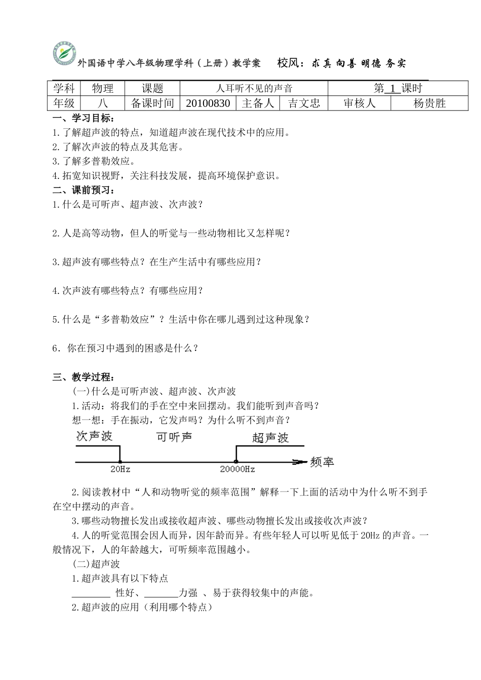 1.4人耳听不见的声音_第1页