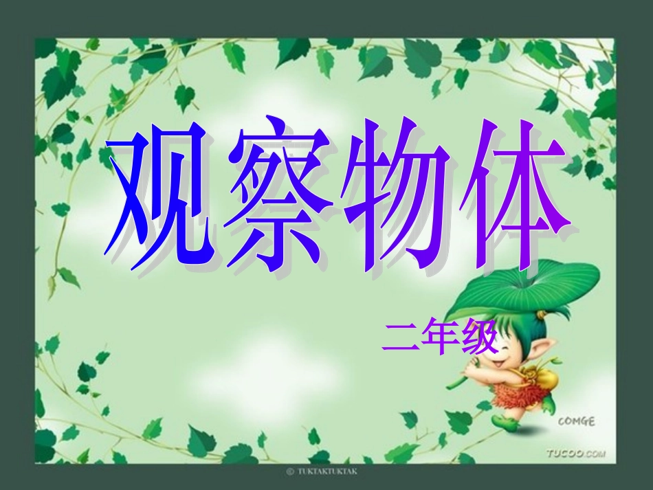 二年级观察物体PPT_第1页