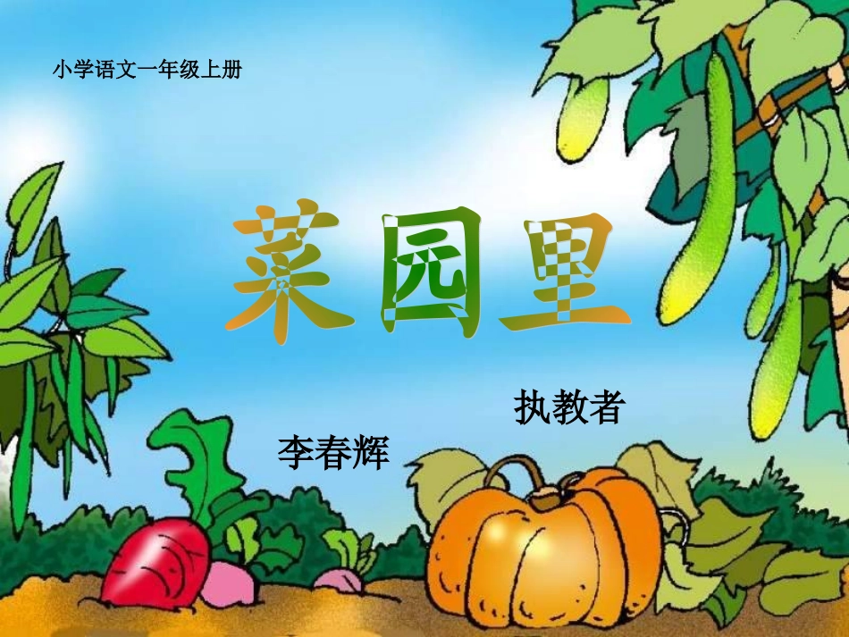 菜园里公开课课件._第1页