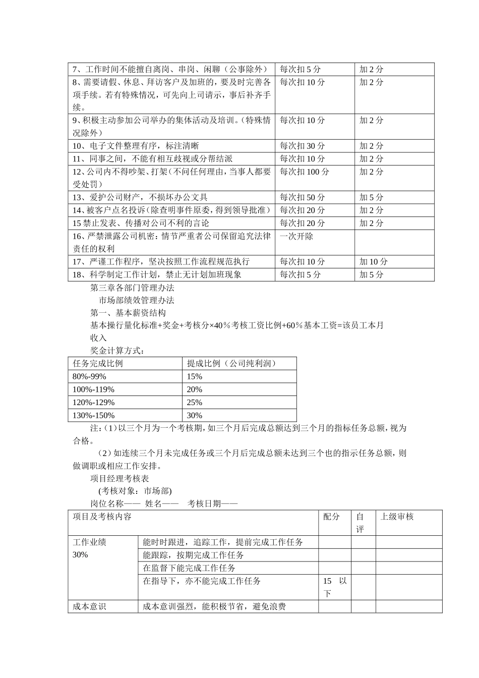 会展公关广告传媒公司绩效管理方案_第3页