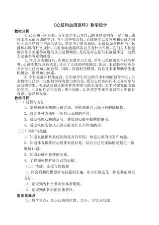 心脏及血液循环
