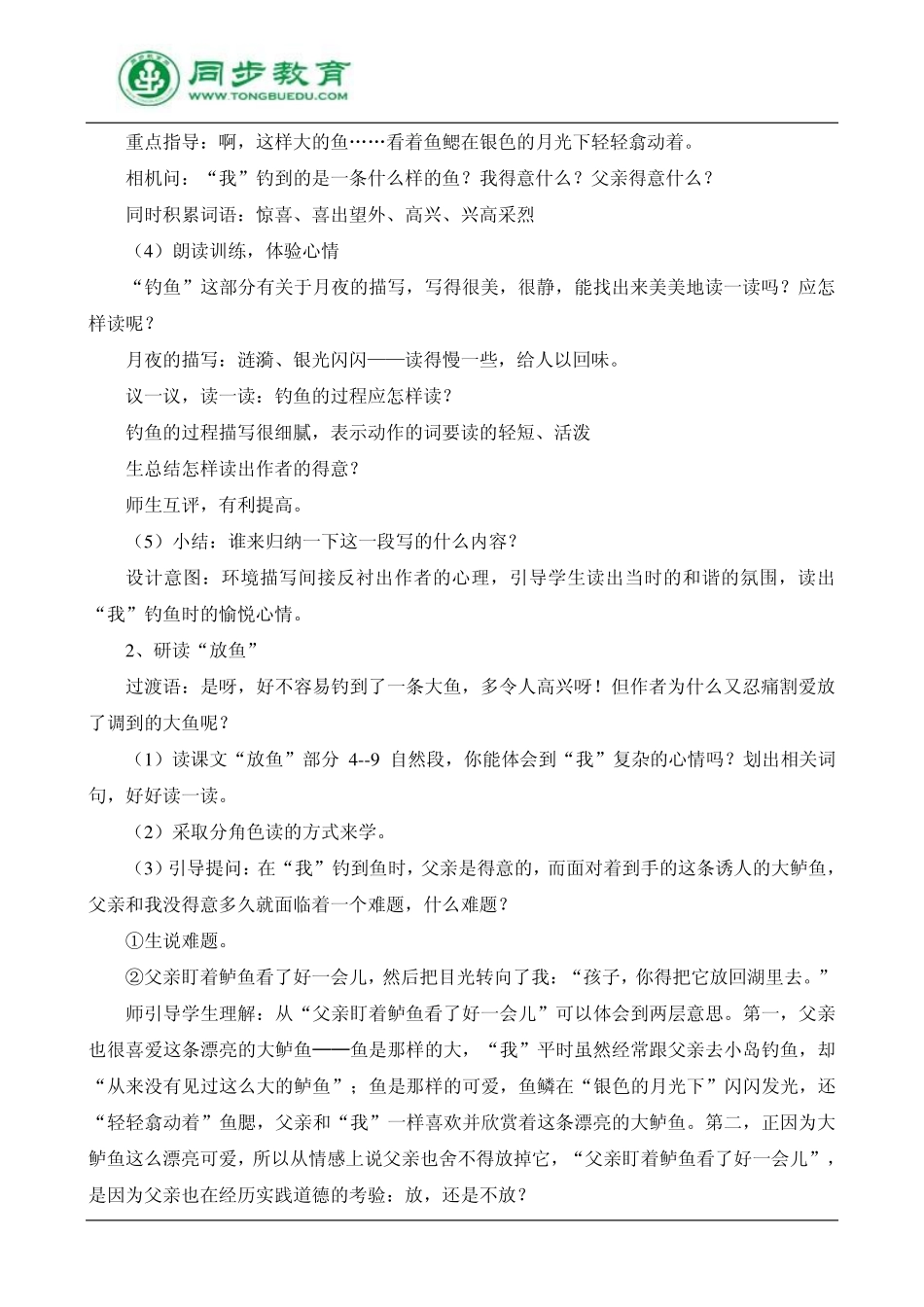 钓鱼的启示教案2_第2页