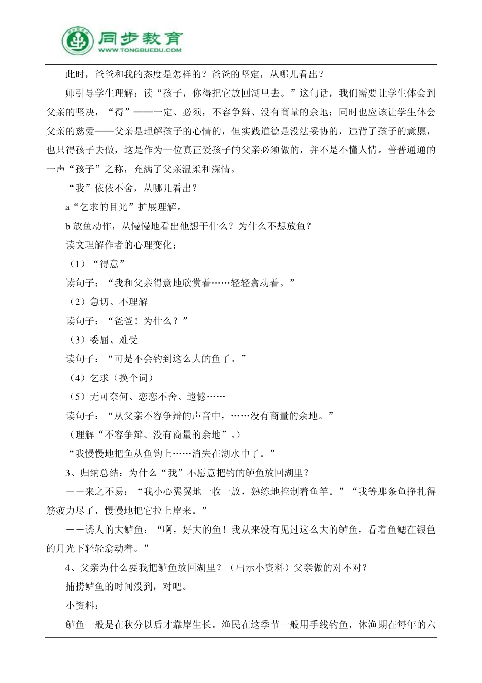 钓鱼的启示教案2_第3页