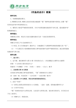 钓鱼的启示教案2