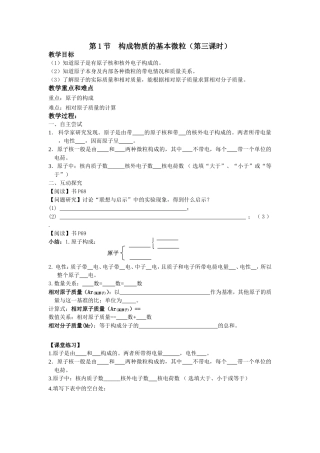第1节--构成物质的基本微粒(第三课时)