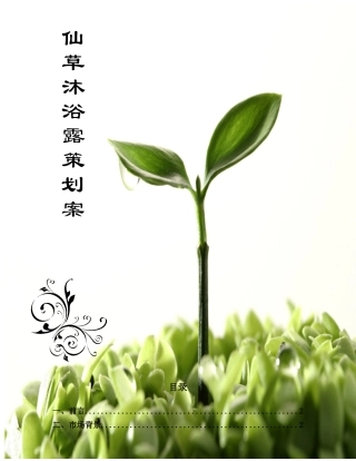 仙草沐浴露产品策划实施方案企划案(精)