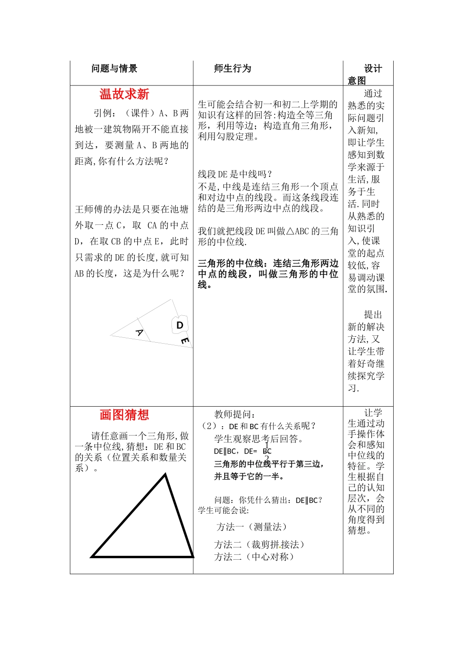 三角形中位线教学设计_第2页