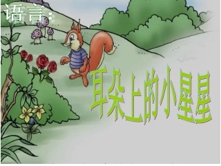 耳朵上的小星星