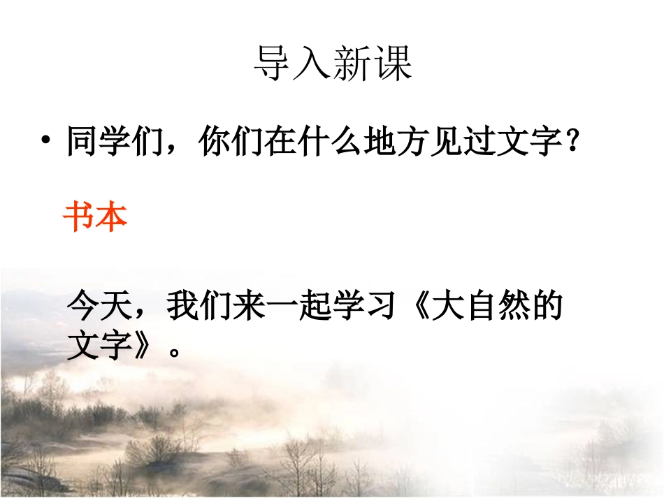 《大自然的文字》课件2_第1页