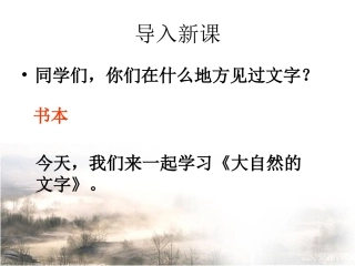 《大自然的文字》课件2