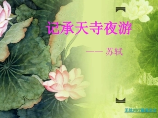 段东燕---记承天诗夜游