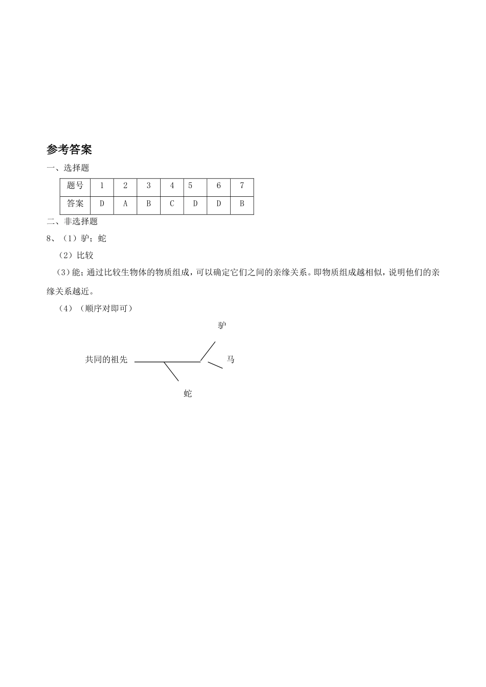《第3节-生物进化的原因》习题_第2页