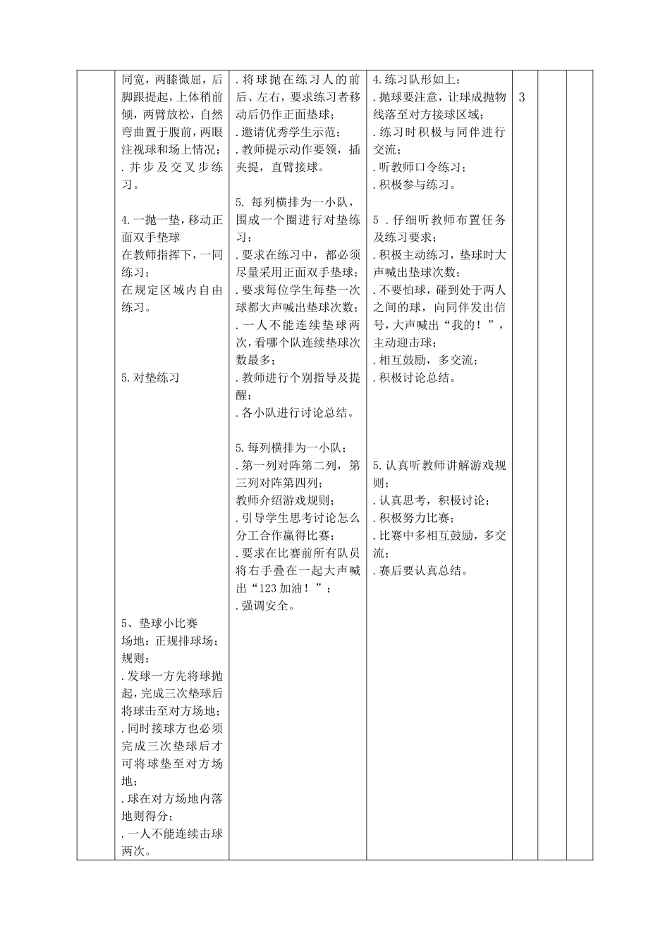排球正面双手垫球公开课_第3页