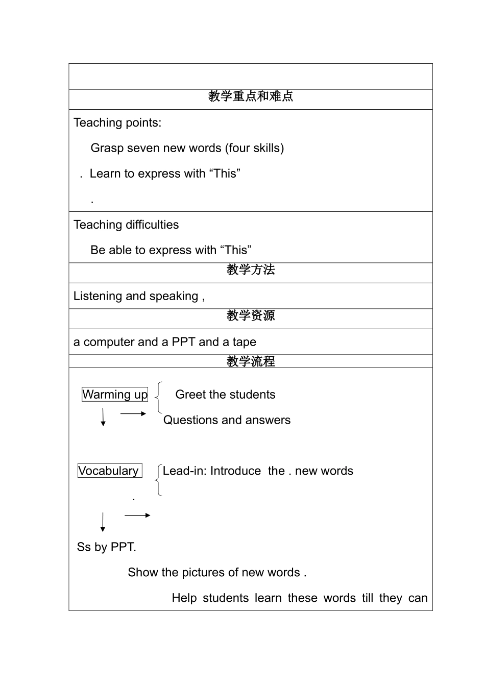 微型模拟课教学设计1_第2页