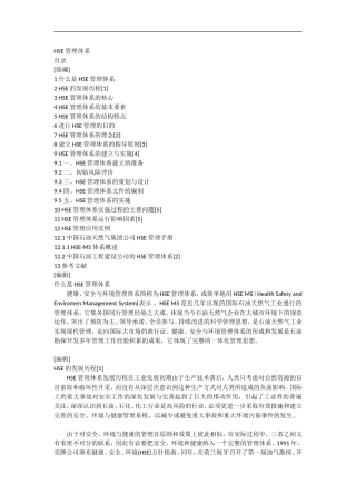 HSE管理体系