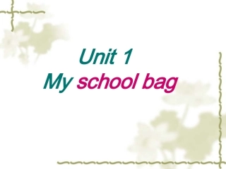 三年后下册UNIT1