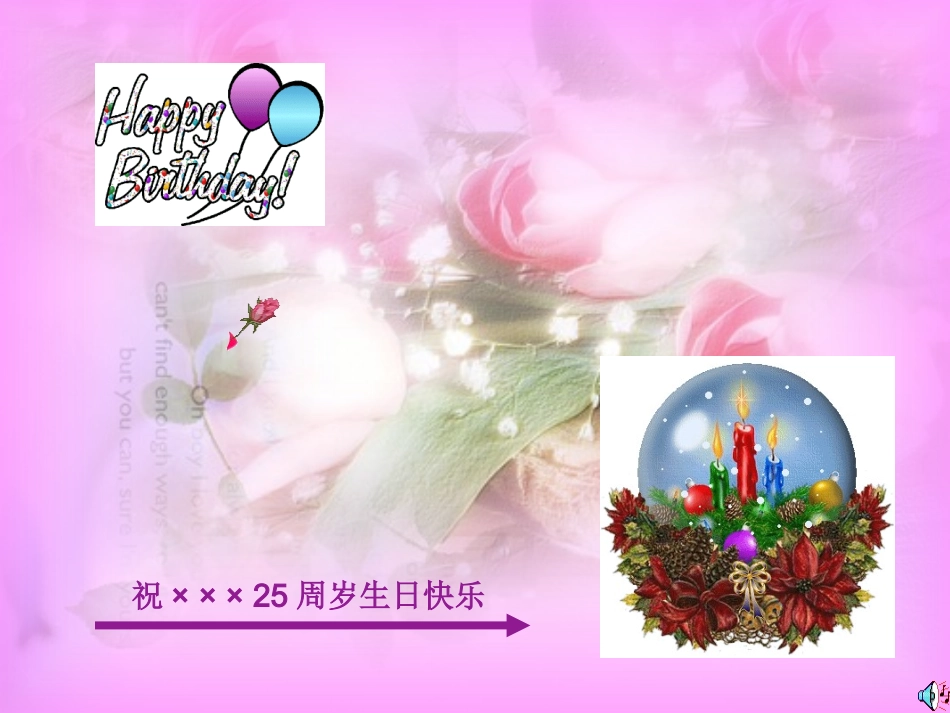 我们的爱会永恒：送给女朋友的生日祝福-PPT_第1页