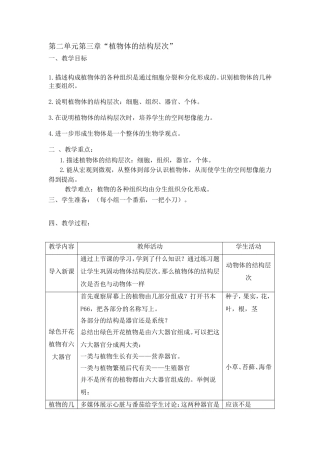 2.3.2植物体的结构层次