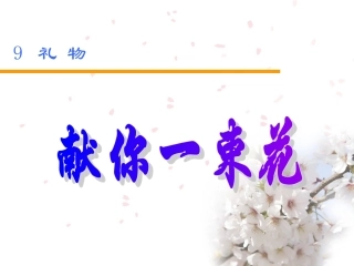 《献你一束花》课件
