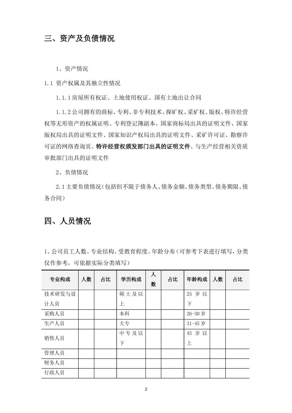 公司调研材料清单_第2页