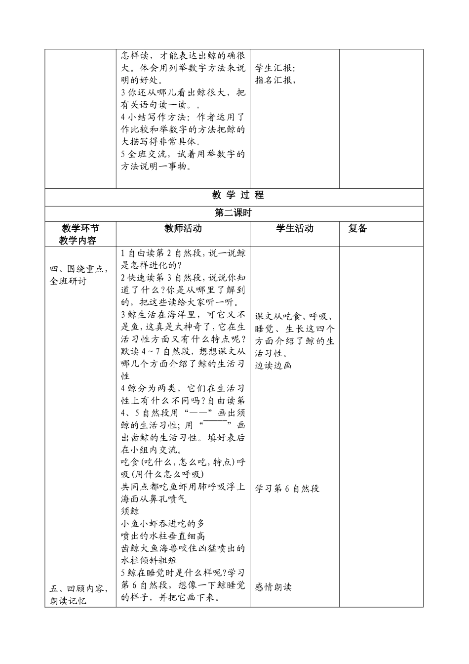 人教版语文五年级上册《鲸》凌强_第3页