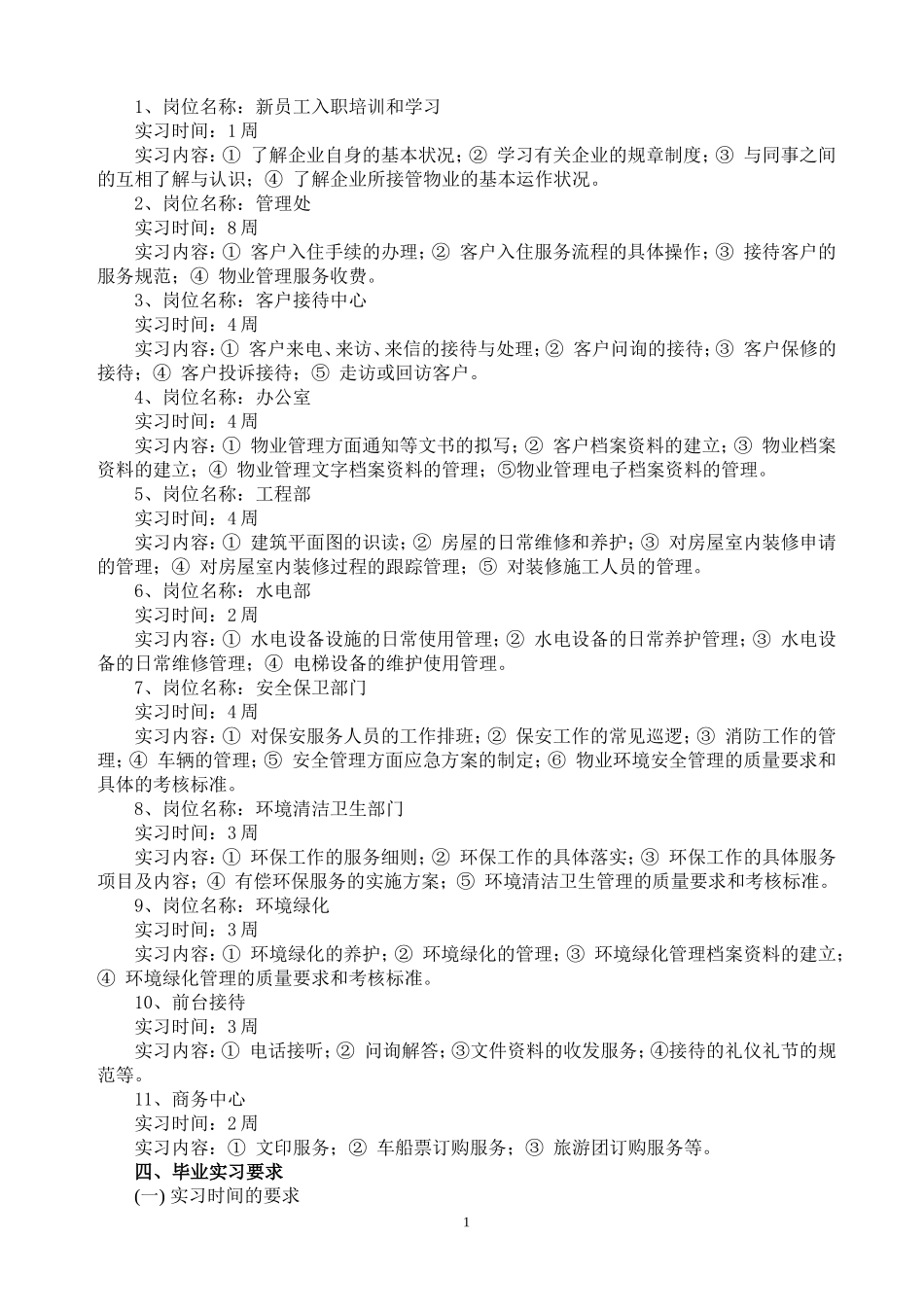 物业管理专业毕业实习指导书_第2页