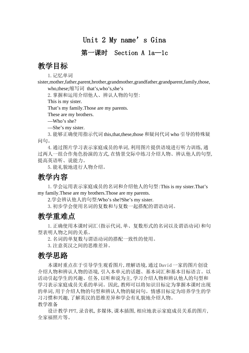 Unit-2-My-name's-Gina-Sec-A-1a-1c_第1页