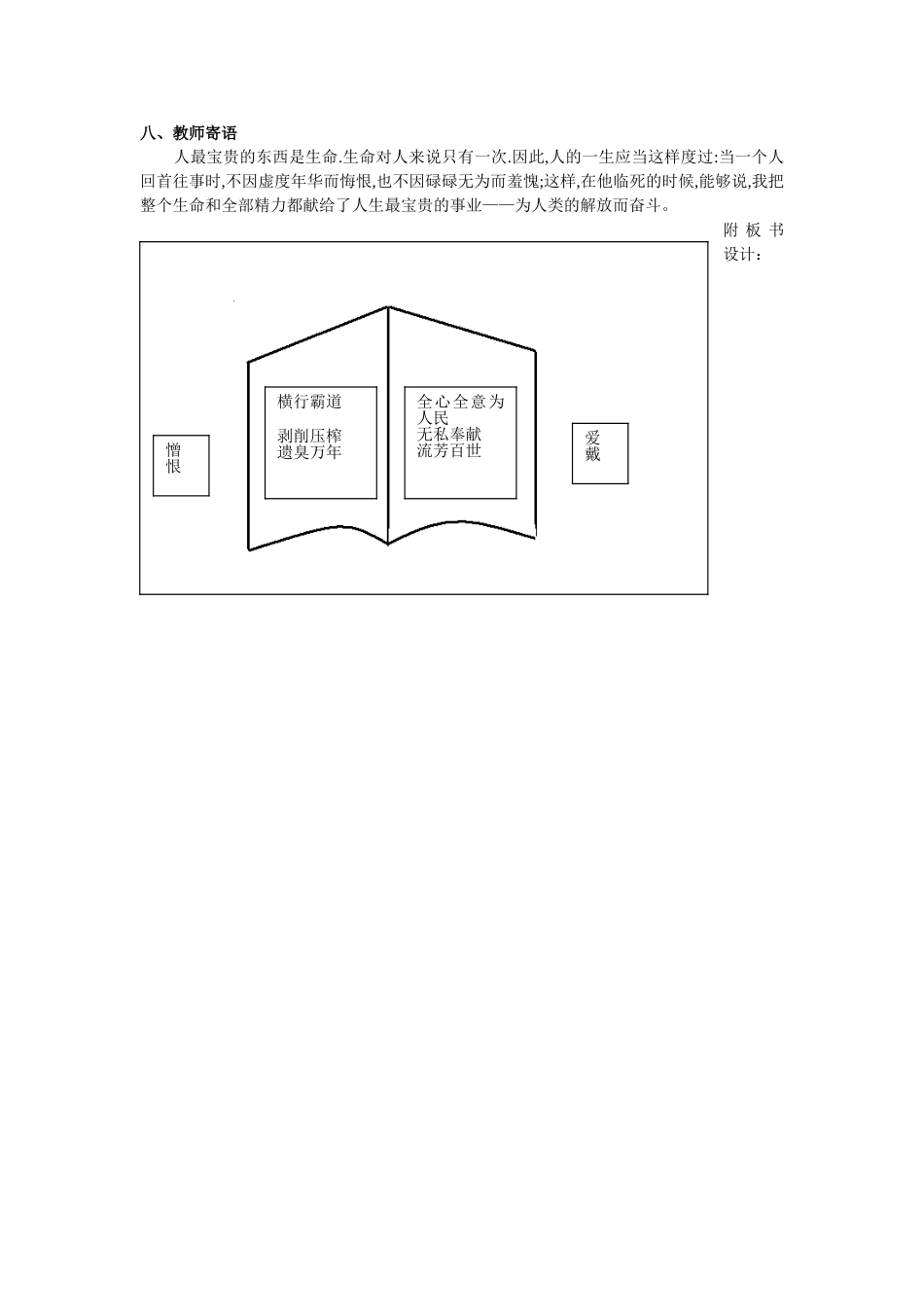 咸阳彩虹学校《有的人》_第2页