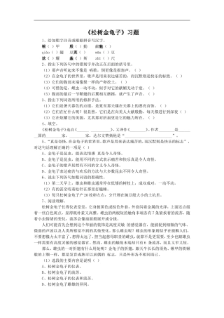 《松树金龟子》习题1