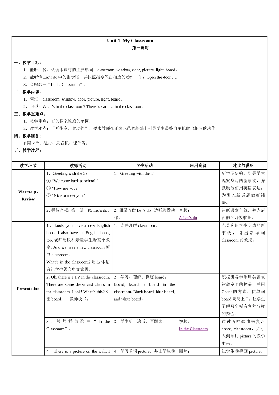 Unit-1My-Classroom_第1页