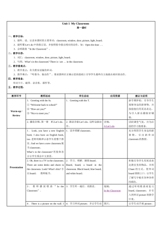 Unit-1My-Classroom