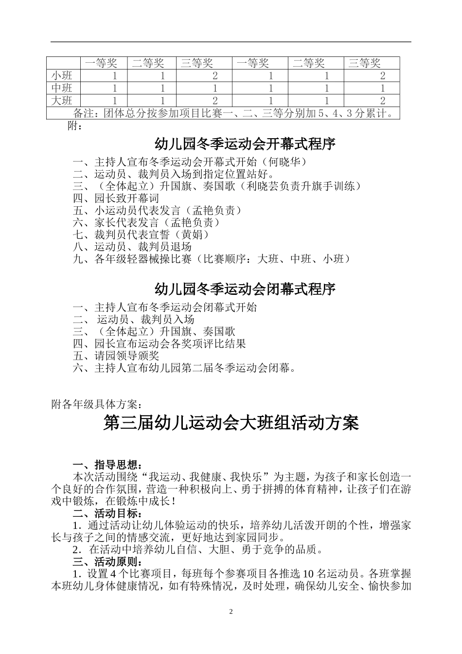 2014第三届冬季运动会方案_第2页