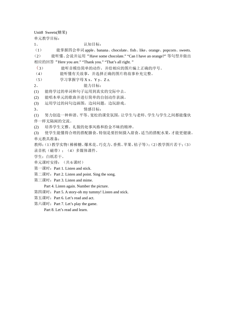 Unit8-sweets_第1页