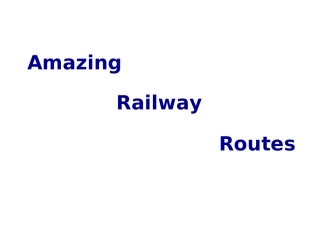 Rail-routes铁路风光