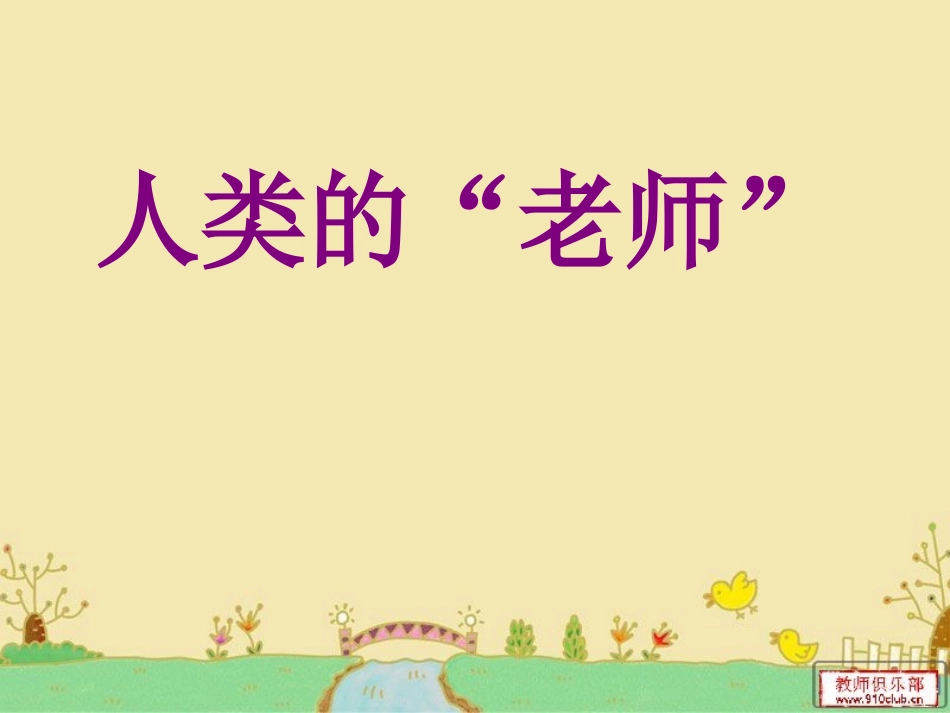 《人类的老师》第一课时_第1页